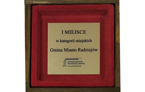 Wyróżnienie dla miasta Radziejów w Rankingu Gmin Województwa Kujawsko – Pomorskiego