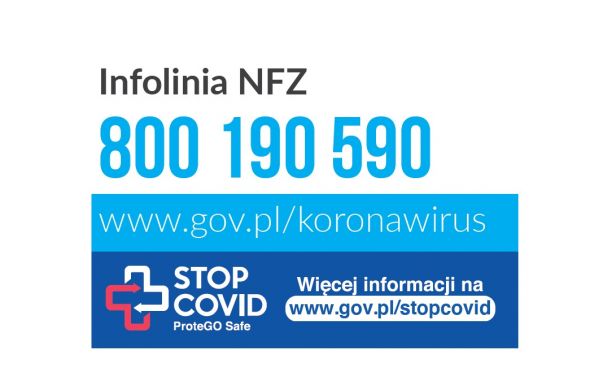 Plakaty informacyjne dotyczące koronawirusa