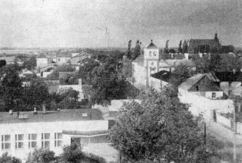  Wlot ul. Kościuszki w Rynek - panorama miasta w kierunku północnym, foto B. Rogalski 1978 r. 
