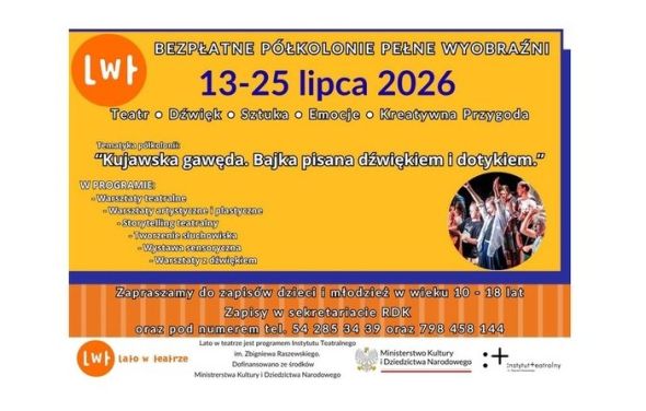 RDK zaprasza na bezpłatne półkolonie artystyczne