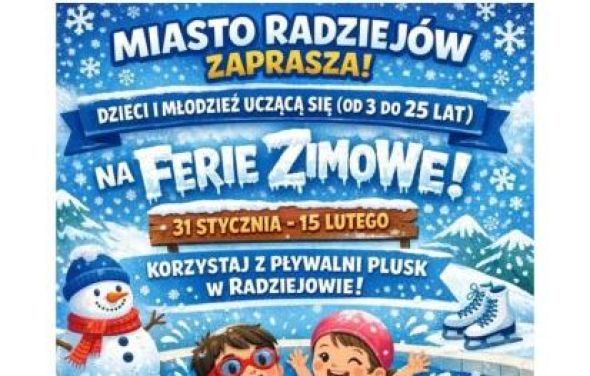 Ferie zimowe - zapraszamy !