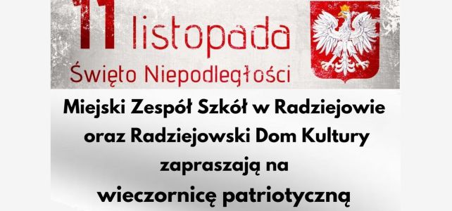 Wieczornica z okazji Narodowego Święta Niepodległości 