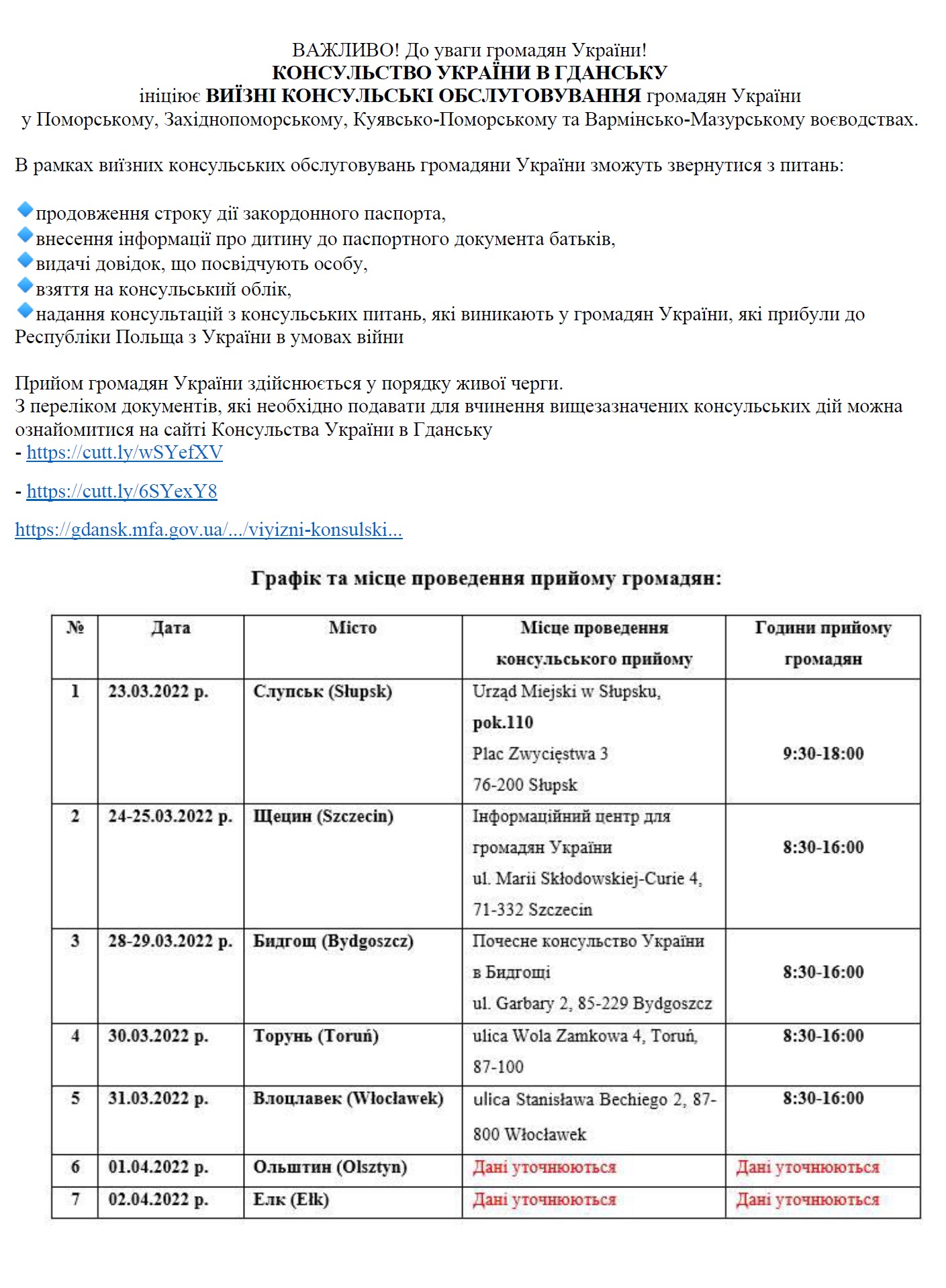Usługi konsularne